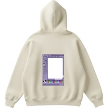 Venditore Eski Sürüm Paint Baskılı Unisex Boxy Fit Hoodie Sweatshirt