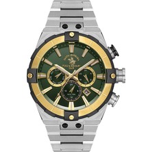 Santa Barbara Polo & Racquet Club Sbpc Gümüş Çelik Kordon Erkek Kol Saati LSB.1.10509.4