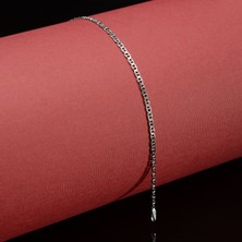 Silvalli 60 Mikron Rodyum Barlı Gümüş Bileklik