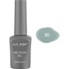 Mena Rise Alıx Avıen Su Yeşili Kalıcı Oje 80-Yoğun Renk Veren Jel Oje 12 Ml-Nail Uv Gel Polish 80
