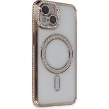 Evolvera Newface Iphone 13 Kılıf Joke Simli Magneticsafe Kılıf - Gold