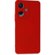 Evolvera Newface Vivo Y17S Kılıf Nano Içi Kadife Silikon - Kırmızı