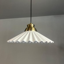 Bamyum Avilla Beyaz Tekli Metal Büyük Avize Kum Saati Başlık Rustik Cafe Mutfak Modern Sarkıt Aydınlatma