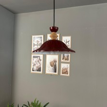 Bamyum Ralivo Vişne Çürüğü Metal Avize Tekli Q Şapka Başlık Mutfak Modern Dekoratif Sarkıt Aydınlatma