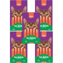 Kiwi Yammies Ton Balıklı Deniz Taraklı Sıvı Kedi Ödül Maması*5 Paket