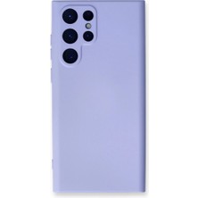 Evolvera Newface Samsung Galaxy S24 Ultra Kılıf Nano Içi Kadife Silikon - Lila