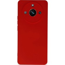 Evolvera Newface Realme 11 Pro Kılıf Nano Içi Kadife Silikon - Kırmızı