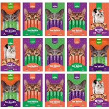 Kiwi Yammies Karışık Sıvı Kedi Ödül Maması*15 Paket