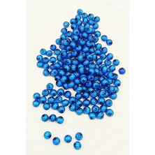 Venüs Shopping Yuvarlak Boncuk İçten Boncuklu Bileklik Çanta Boncuğu 8 mm 50 gr Mavi - BNC468