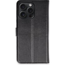 Evolvera Iphone 15 Pro Max Kılıf Trend S Plus Kapaklı Kılıf - Siyah