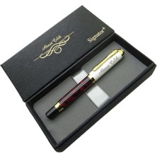 Signator® ST213 Sedefli Bordo Altın Dolma Kalem | Isme Özel Kalem