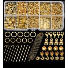 Yiğit Aksesuar 440 Adet Gold Kolye Bileklik Bilezik Yapım Kiti Seti Takı Malzemeleri