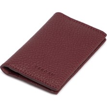 Tergan  Bordo Hakiki Deri Unisex Kredi Kartlık - S1KK00000266-M71