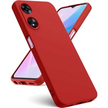 Evolvera Oppo A38 Kılıf First Silikon - Kırmızı