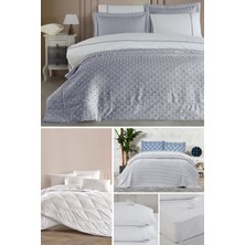 Elart Nora Çeyiz Paketi 14 Parça Gri