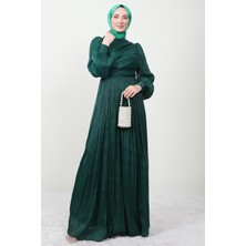 Giza Store Ipek Tesettür Elbise Zümrüt