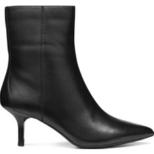 Geox Kadın Siyah D Kleopy B - Nappa Sheep Lea Fermuarlı Ince Topuklu Deri Bot D56YBB000TUC9999