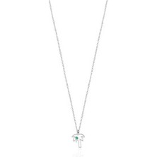Emiliano Jewellery Gümüş Altın Kaplama Palmiye Ağacı Gümüş Kolyeler
