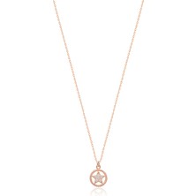 Emiliano Jewellery 925 Ayar Gümüş Zirkon Taşlı Yıldız Kolye