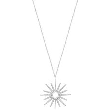 Emiliano Jewellery Silver 925 Ayar Zirkon Taşlı Güneş Kolye