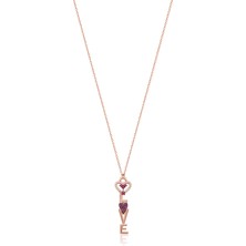 Emiliano Jewellery Silver 925 Ayar Love Anahtar Kolye