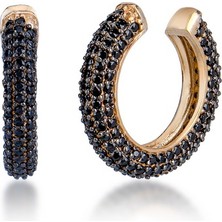 Emiliano Jewellery Silver 925 Ayar Zirkon Taşlı Kıkırdak  Küpe