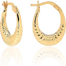 Emiliano Jewellery 925 Ayar Gümüş Pres Küpe