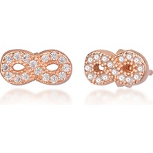 Emiliano Jewellery Silver 925 Ayar Taşlı Sonsuzluk Küpe
