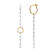 Emiliano Jewellery Silver 925 Ayar Zıncırlı Küpe