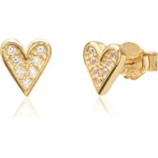 Emiliano Jewellery 925 Ayar Gümüş Kalp Piercing