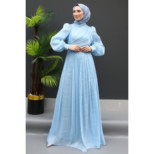 Giza Store Ipek Tesettür Elbise Bebe Mavi
