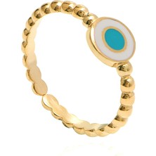 Emiliano Jewellery 925 Ayar Gümüş Mineli Yüzük