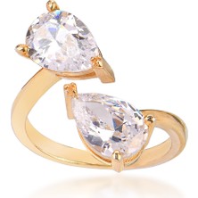 Emiliano Jewellery 925 Ayar Gümüş Zirkon Taşlı Yüzük