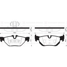 SANGSIN Mtxdpn Fren Balatasi Arka Kulakli Bmw E87 E90 X1 E84