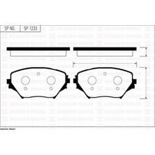 SANGSIN Mtxdpn Ön Balata Rav 4 Ii 1.8 VVTI-2.0VVTI-2.0 D-4d 4WD 00 GDB3251