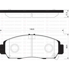 SANGSIN Mtxdpn Ön Balata Honda Civic Sedan 07-11 Frv 07 GDB3268-GDB3240