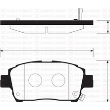SANGSIN Mtxdpn Ön Balata Corolla 1.4-1.6-1.4VVTİ-1.6VVTİ-1.8 00-07 Yaris 1.3-1.5-1.4d-4d 99-05 GDB3317