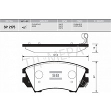 SANGSIN Mtxdpn Ön Balata Opel Astra J 12 14 Insignia 08 11 Zafira 11 Saab 9.5 10 17 Jant GDB1783