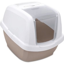 İmac Mtxdpn Imac Maddy Junıor Kapalı Kedi Tuvaleti Bej/beyaz 57X43X41CM