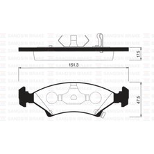 SANGSIN Mtxdpn Ön Balata Sephia 1.5i 16V-1.8I 16V 96-98 GDB3224-GDB3096