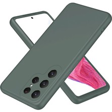 Samsung Galaxy S25 Ultra Kılıf First Silikon - Koyu Yeşil