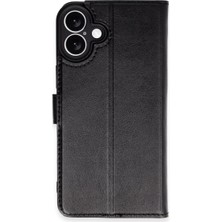 Iphone 16 Plus Kılıf Trend S Plus Kapaklı Kılıf - Siyah