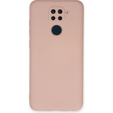 Xiaomi Redmi Note 9 Kılıf Nano Içi Kadife Silikon - Pudra