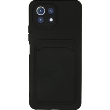 Xiaomi Mi 11 Kılıf Kelvin Kartvizitli Silikon - Siyah