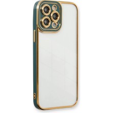 Iphone 13 Pro Kılıf Liva Lens Silikon - Yeşil