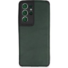 Samsung Galaxy S21 Ultra Kılıf Loop Deri Silikon - Yeşil