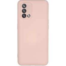 Oppo A74 4g Kılıf Nano Içi Kadife Silikon - Pudra
