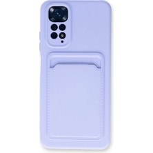 Xiaomi Redmi Note 11S Kılıf Kelvin Kartvizitli Silikon - Lila