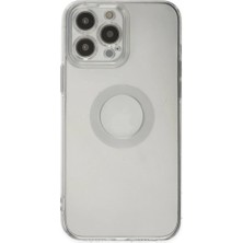Iphone 13 Pro Max Kılıf Santa Lens Silikon - Şeffaf