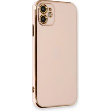 Iphone 11 Kılıf Volet Silikon - Pembe